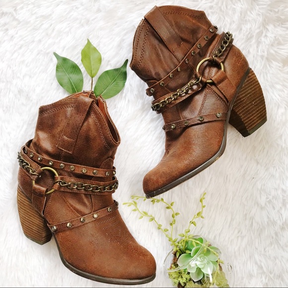 Not Rated Shoes - Not rated T. rex strappy studded boho bootie